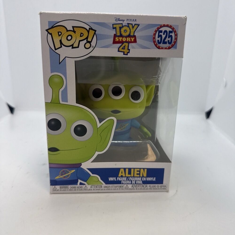New In Box FUNKO POP! Disney Pixar Toy Story 4 Alien #525 Vinyl Figure